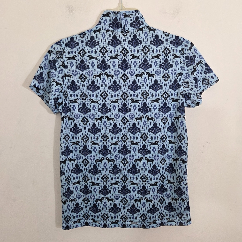 Kerrits Girls Always Cool Ice Fil Shirt Blue Horse Equestrian Riding Size XL - Picture 7 of 8
